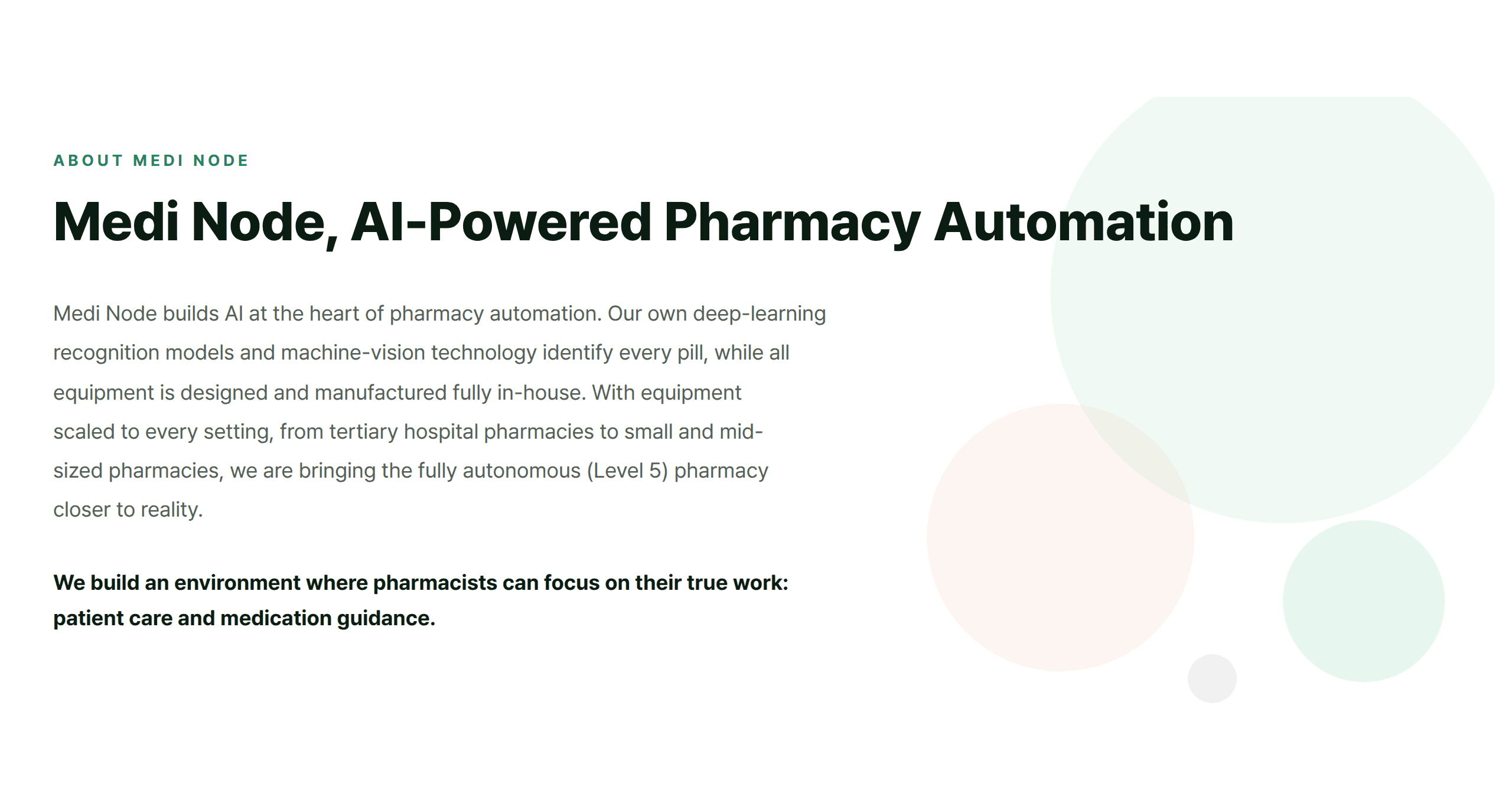 Medi Node, AI-Powered Pharmacy Automation